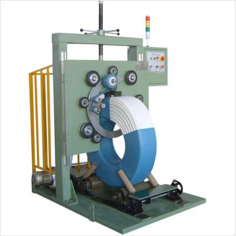 hose coil wrapper machine