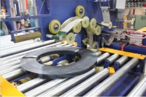 steel strip coil wrapping machine