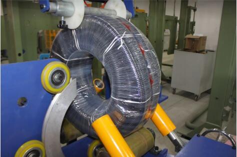 corrugated hose coil wrapping machine