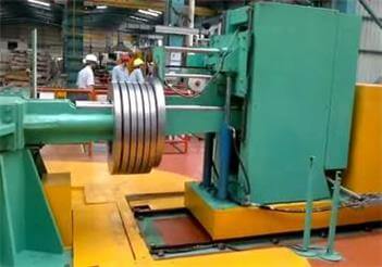 automatic slit steel coils packing system