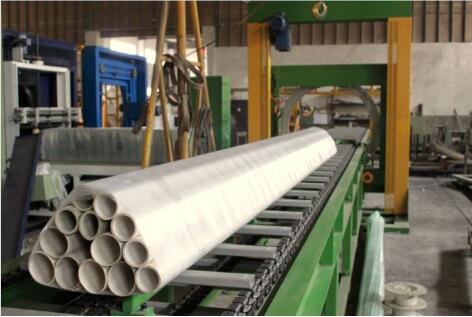 orbital stretch wrapper packing PVC pipes