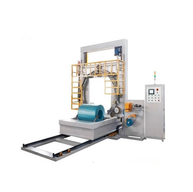 Reciprocating ring and coil wrapping machine steel coil packaging machine