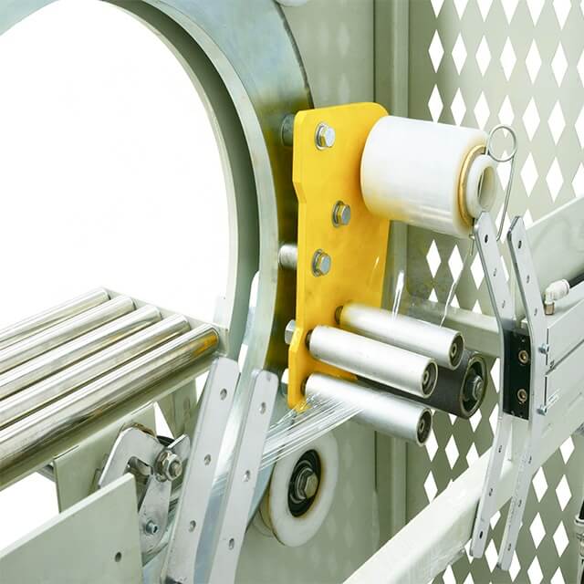 Aluminum profile orbital wrapping machine