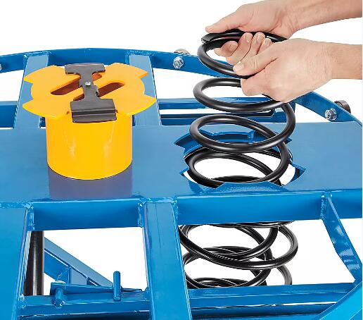 spring-loaded pallet positioner